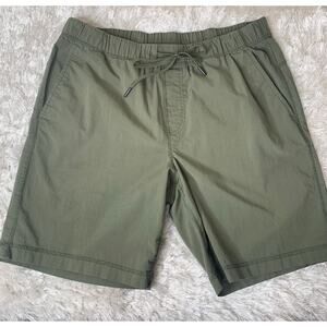Copper Oak Green Pull On Elastic Waist Shorts Sz Medium